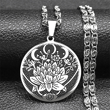 Flower 304 Stainless Steel Necklaces