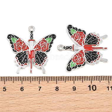 Alloy with Black Enamel Pendants(AL-CBA2919-02P-02)-3