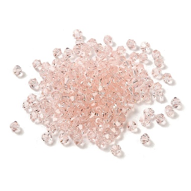 Pink Bicone Glass Beads