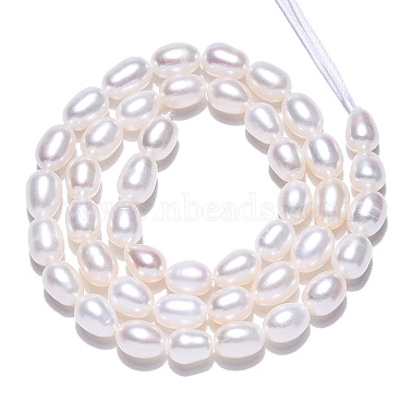 brins de perles de culture d'eau douce naturelles(PEAR-N012-06Q)-2