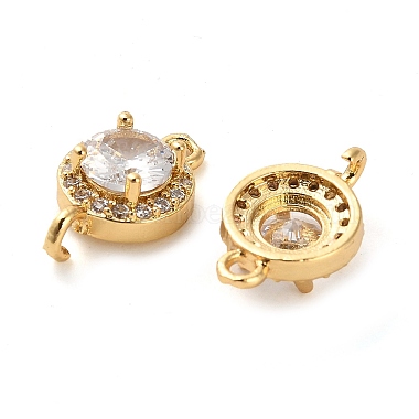 Brass Pave Cubic Zirconia Connector Charms(KK-D093-09G-02)-2