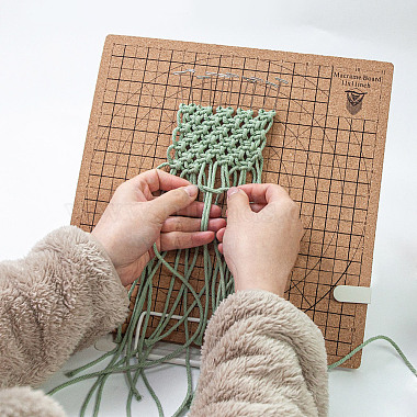 Square Cork Blocking Mats for Knitting(TOOL-WH0159-52B)-5