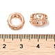 Rack Plating Brass Cubic Zirconia Beads(KK-K349-06RG)-3