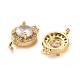 Brass Pave Cubic Zirconia Connector Charms(KK-D093-09G-02)-2