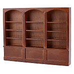 1Pc Wooden Bookshelf Miniature Ornaments, Mixed Color, 230x31x177mm(AJEW-OC0013-61)