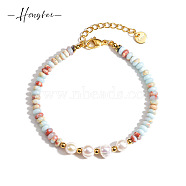 Ancient Bohemian ethnic style handmade beaded pearl bracelet for Women(RQ1956)
