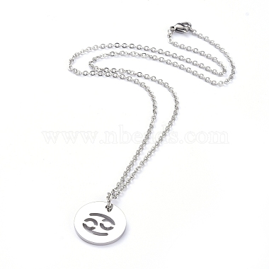 304 Stainless Steel Pendant Necklaces(NJEW-E147-10P)-2