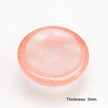 Cherry Quartz Glass Cabochons(G-H1596-FR-12mm-21)-5