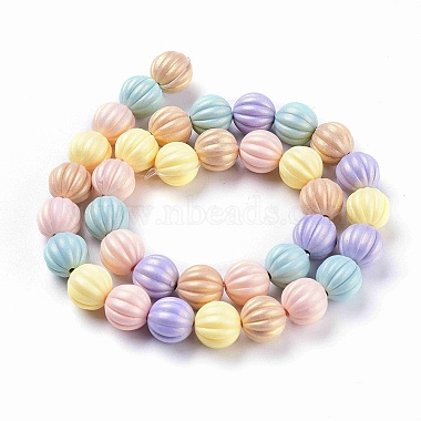 Spray Painted Resin Beads Strands(X-RESI-N027-05B)-2