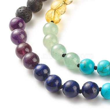 Gemstone Mala Beads Necklace(X-NJEW-JN03814)-6