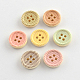 4-Hole Printed Wooden Buttons(X-BUTT-R032-070)-1