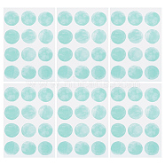 PVC Waterproof Self-Adhesive Decorative Stickers, Round Dot Decals for Home Decoration, Medium Aquamarine, 30.1x20.1x0.03cm, Sticker: 62mm(DIY-WH0349-212A)