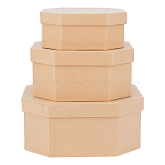 Paper Cardboard Jewelry Boxes, for Necklace, Earring, Stud, Rhombus, Peru, 13.5~19x13.5~19x5.5~8.2cm, 3pcs/set(CON-WH0079-72)