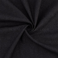 Linen Fabric, FIY Craft Clothing Accessories, Black, 151x49.5x0.05cm(AJEW-WH0314-403B)