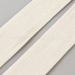 Cotton Elastic Piping Ribbon, Clothes Accessories, White, 1-3/4 inch(45mm), about 10.94 Yards(10m)/Roll(OCOR-WH0108-8)