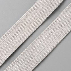 50 Yards Flat Polycotton Ribbon, Garment Accessories, Gift Wrapping, White, 1 inch(25mm), about 50 yards/roll(OCOR-WH0070-70B)