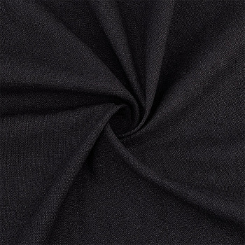 Linen Fabric, FIY Craft Clothing Accessories, Black, 151x49.5x0.05cm