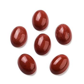 Natural Red Jasper Cabochons, Oval, 16x12x5mm