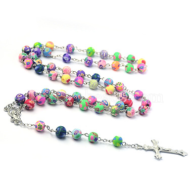 Rosary Bead Necklace(RELI-PW0001-028A)-4