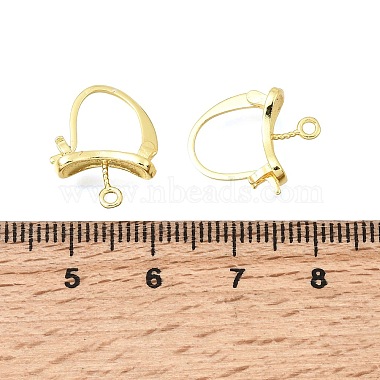 Brass Hoop Earring Findings(KK-C258-02G)-3