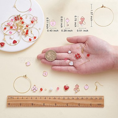 DIY Valentine's Theme Earrings Making Kit(DIY-SZ0009-33)-2