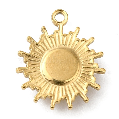 pendentifs en acier inoxydable 18k plaqué or 304(STAS-A084-21G-03)-2