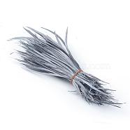 Goose feather Costume Accessories, Dyed, Gray, 80~250x3~5mm, about 200pcs/bundle(FIND-Q062-08)