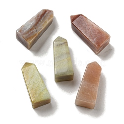 Tower Pointed Natural Amazonite Square Pyramid Figurines, for Energy Balancing Meditation Therapy, 26x11x11mm(G-P531-01)