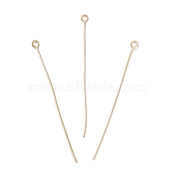 Iron Eye Pins, for Jewelry Making, Golden, 20 Gauge, 60x3.5x0.8mm, Hole: 2mm, about 2173pcs/500g(IFIN-A020-02B-G)