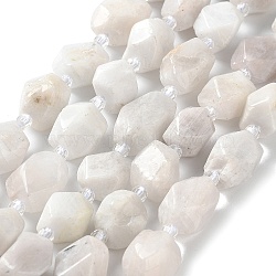 Natural Rainbow Moonstone Beads Strands, with Seed Beads, Faceted, Rhombus, 12~15x9~12x9~12mm, Hole: 1~1.2mm, about 20~21pcs/strand, 15.20~15.51 inch(38.6~39.4cm)(G-C182-21-01)