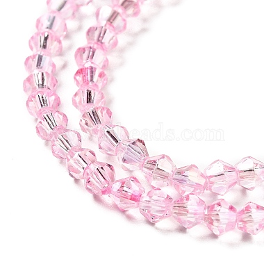 Transparent Electroplate Glass Beads Strands(EGLA-S056-4mm-17)-3