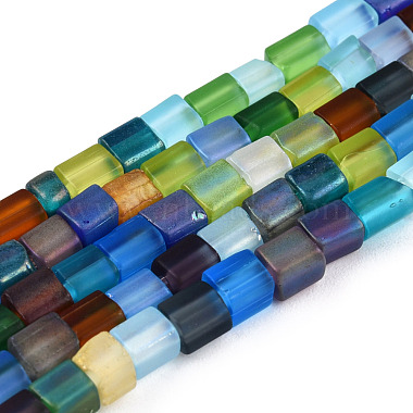 Colorful Rectangle Glass Beads