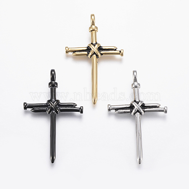 Mixed Color Cross Stainless Steel Big Pendants