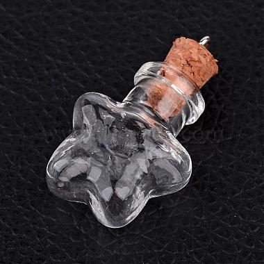Mixed Shapes Glass Bottle Pendants(PALLOY-JF00163)-2