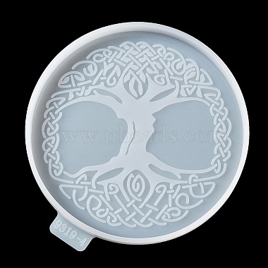 Tree of Life Pattern DIY Cup Mat Silicone Molds(DIY-A046-06B)-5