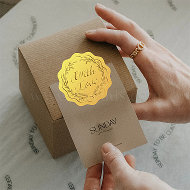 Self Adhesive Gold Foil Embossed Stickers(DIY-WH0211-405)-5