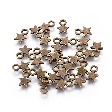 Antique Bronze Star Alloy Charms