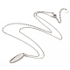 ожерелья с подвеской из стерлингового серебра 925 с родиевым покрытием и штампованной пустой биркой(NJEW-H209-05P)-2