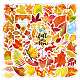 Thanksgiving Day Waterproof PVC Plastic Sticker Labels(STIC-PW0003-32)-1