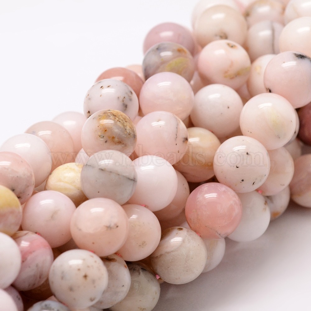 Details about   445.00 Cts Natural Pink Australian Opal Beads Single Strand Necklace NK 13E175