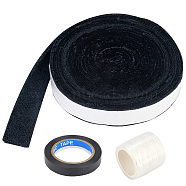 AHADERMAKER 3 Rolls 3 Style Plastic Racket Hand Glue Base Film, with Adhesive Back, Mixed Color, 10~34x0.1mm, 1roll/style(AJEW-GA0003-96A)