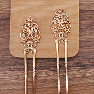 Alloy Hair Sticks, Long-Lasting Plated, Hair Accessories for Woman, Light Gold, 165x30mm(OHAR-PW0006-20C)