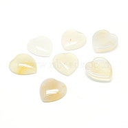 Natural Agate Cabochons, Heart, 15x18x6mm(X-G-T029-18X15mm-13)