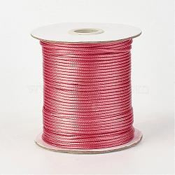 Eco-Friendly Korean Waxed Polyester Cord, Indian Red, 0.5mm, about 169.51~174.98 Yards(155~160m)/Roll(YC-P002-0.5mm-1171)