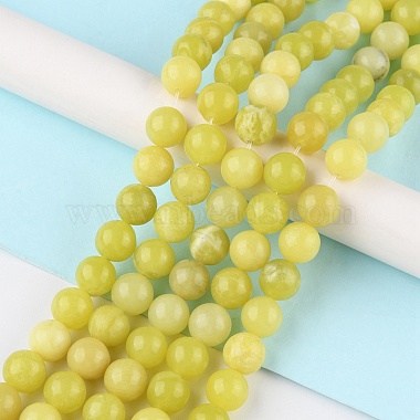 naturels de citron jade perles brins(G-G0003-C02-A)-2
