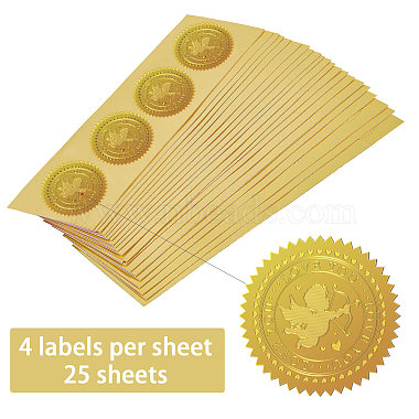 Self Adhesive Gold Foil Embossed Stickers(DIY-WH0211-383)-3