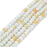Glass Round Beads Strands, Imitation Stones, Round, Mint Cream, 8~8.5x8mm, Hole: 1mm, about 46~52pcs/strand, 14.17''~15.35''(36~39cm)(GLAA-M044-01D)