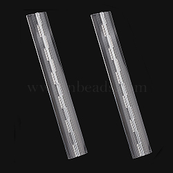 Transparent Acrylic Hinges, Folding Hinge Tools, for Storage Box, Clear, Fold: 300x26x7mm, Unfold: 300x45x7mm(FIND-WH0114-24C)