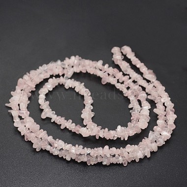 Croustilles rose naturelle perles de quartz brins(G-N0164-39)-3