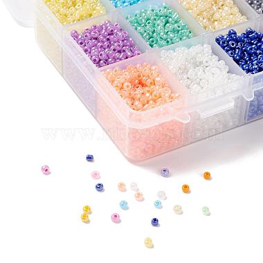 15 couleurs perles de rocaille en verre(SEED-JP0007-02)-3
